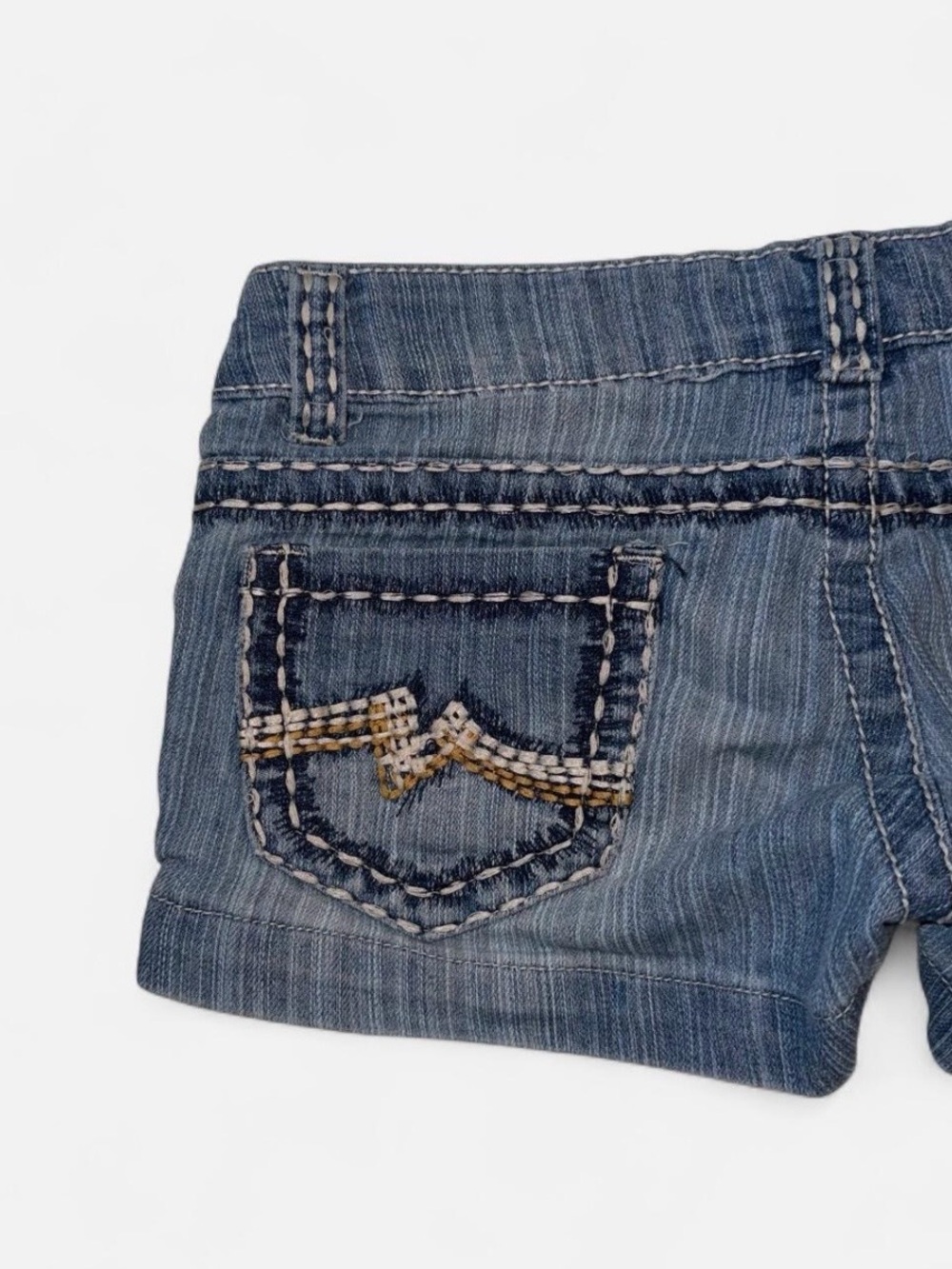 Y2K Free Culture Low Rise Denim Mini Shorts Women's 5